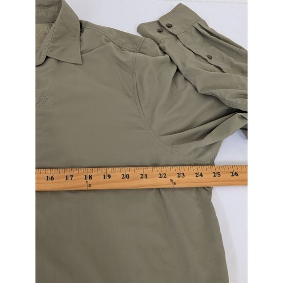 Fjallraven Abisko Hike Shirt Mens XXL Tan Trekking Outdoors Camping Fishing Vent - Picture 9 of 10